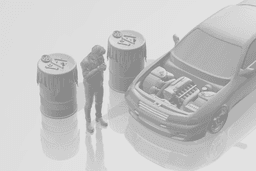 1/64 Barrels For Garage Diorama 3d model