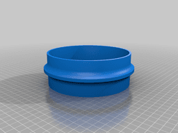 AC vent host adapter 145 mm 3d model