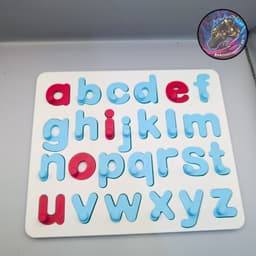 Lowercase Letter Board Puzzle 3d model