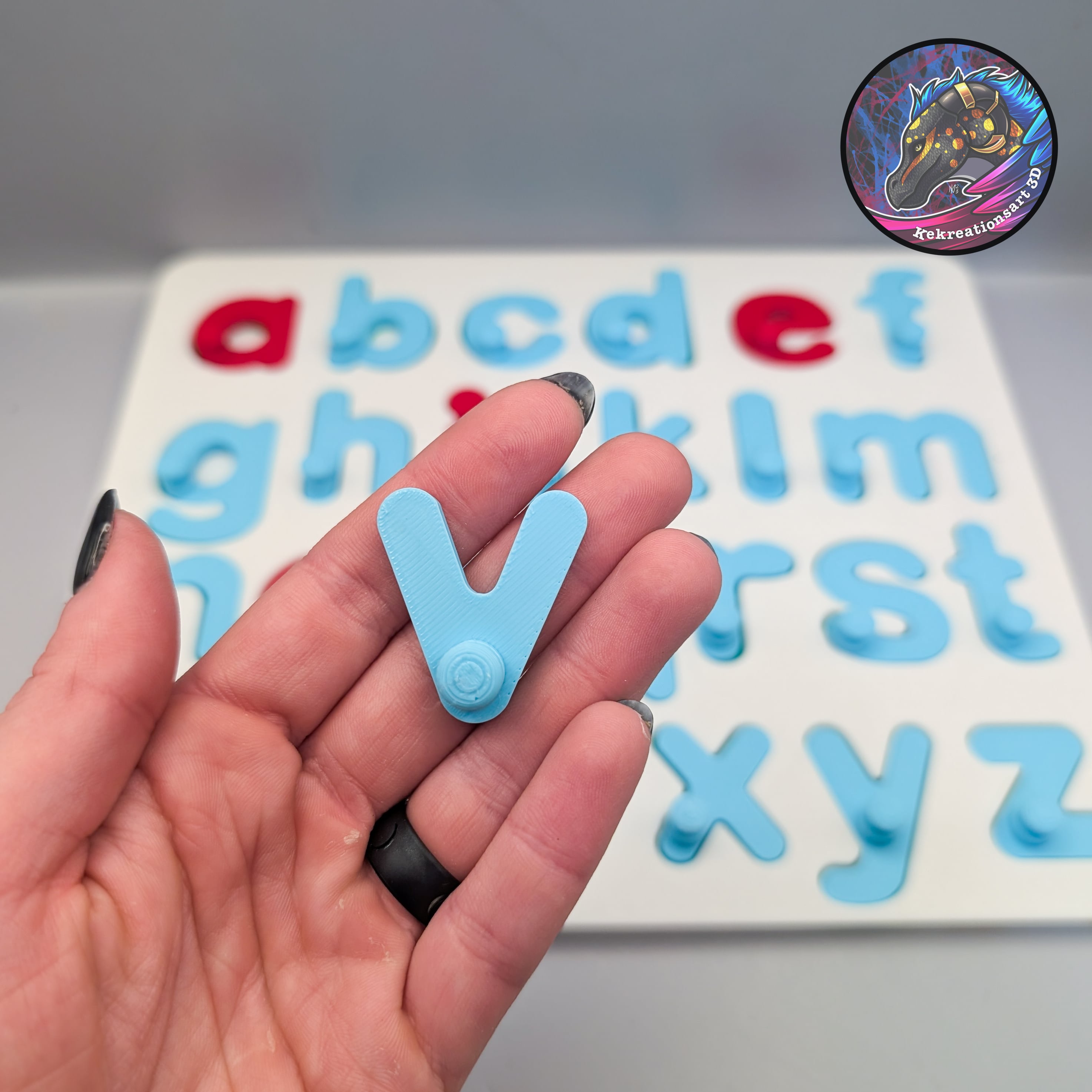 Lowercase Letter Board Puzzle 3d model