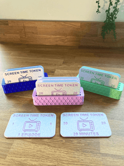 Kids Screen Time Tokens | TV Time | Chores For Screen Time 3d model