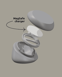 Pebble - MagSafe Phone Charger 3d model