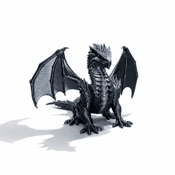 PROUD DRAGON / GOTHIC DECOR / SHELF SCULPTURE DECOR / MODERN DRAGON SCULPTURE 3d model