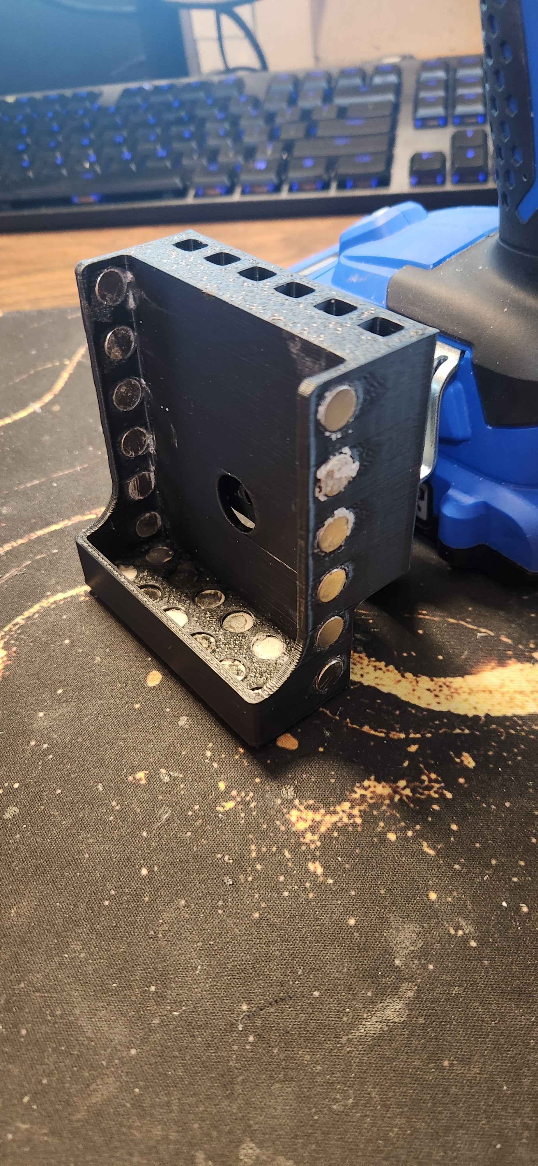 Wireless Drill Interchangeable Bit Storage Caddy 3d model