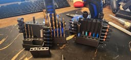 Wireless Drill Interchangeable Bit Storage Caddy 3d model