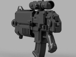 Bolter Rifle SpaceMarine 2 1:1 Replica Cosplay 3d model