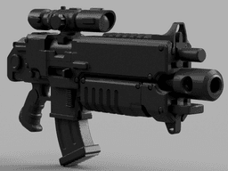 Bolter Rifle SpaceMarine 2 1:1 Replica Cosplay 3d model