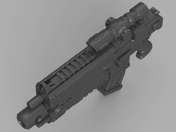 Bolter Rifle SpaceMarine 2 1:1 Replica Cosplay 3d model