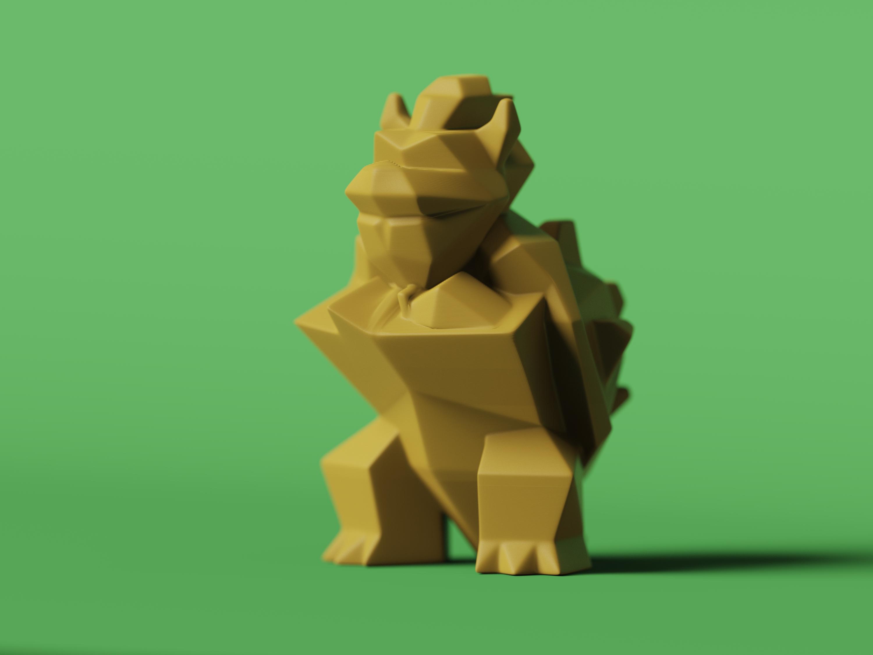 Low-poly Bowser - Remastered 3d model