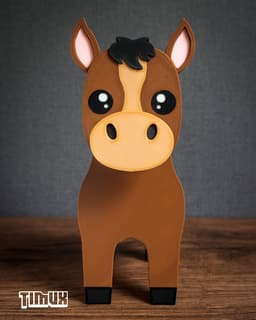 HORSE GLASSES HOLDER 3d model