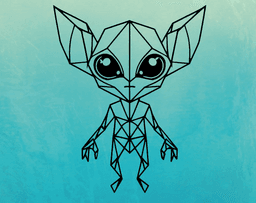 Geometric Gremlin Wallart 3d model