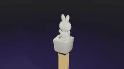Cute Pencil Top Bunny! - Remix of Cute Surprise Easter Egg - #SpringThangs 3d model