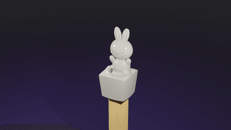 Cute Pencil Top Bunny! - Remix of Cute Surprise Easter Egg - #SpringThangs 3d model