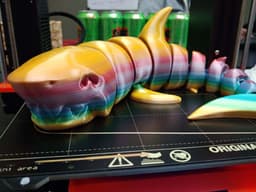 Curled Articulated Shark 3d model