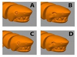 Curled Articulated Shark 3d model