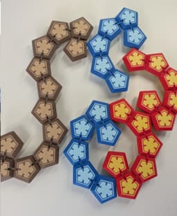 Penta Chain Ball - a magnetic fidget toy 3d model