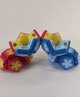 Penta Chain Ball - a magnetic fidget toy 3d model