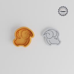 Capricorn Cookie Cutter & Stamp, Zodiac Goat Design, Astrology Symbol Set, 3 Sizes, Ideal for Cookies & Fondant, Mythical Shape PRODUCT_768 3d model