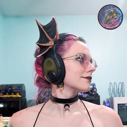 butterfly and dragon headset accessories 3d model