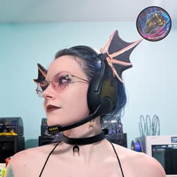 butterfly and dragon headset accessories 3d model