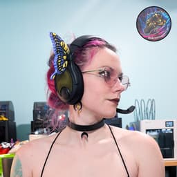 butterfly and dragon headset accessories 3d model