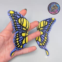 butterfly and dragon headset accessories 3d model