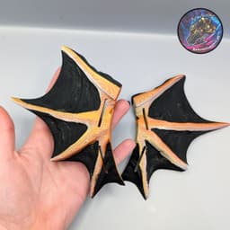 butterfly and dragon headset accessories 3d model