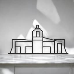 Macchu Pichu Line Art - Desktop Line Art 3d model