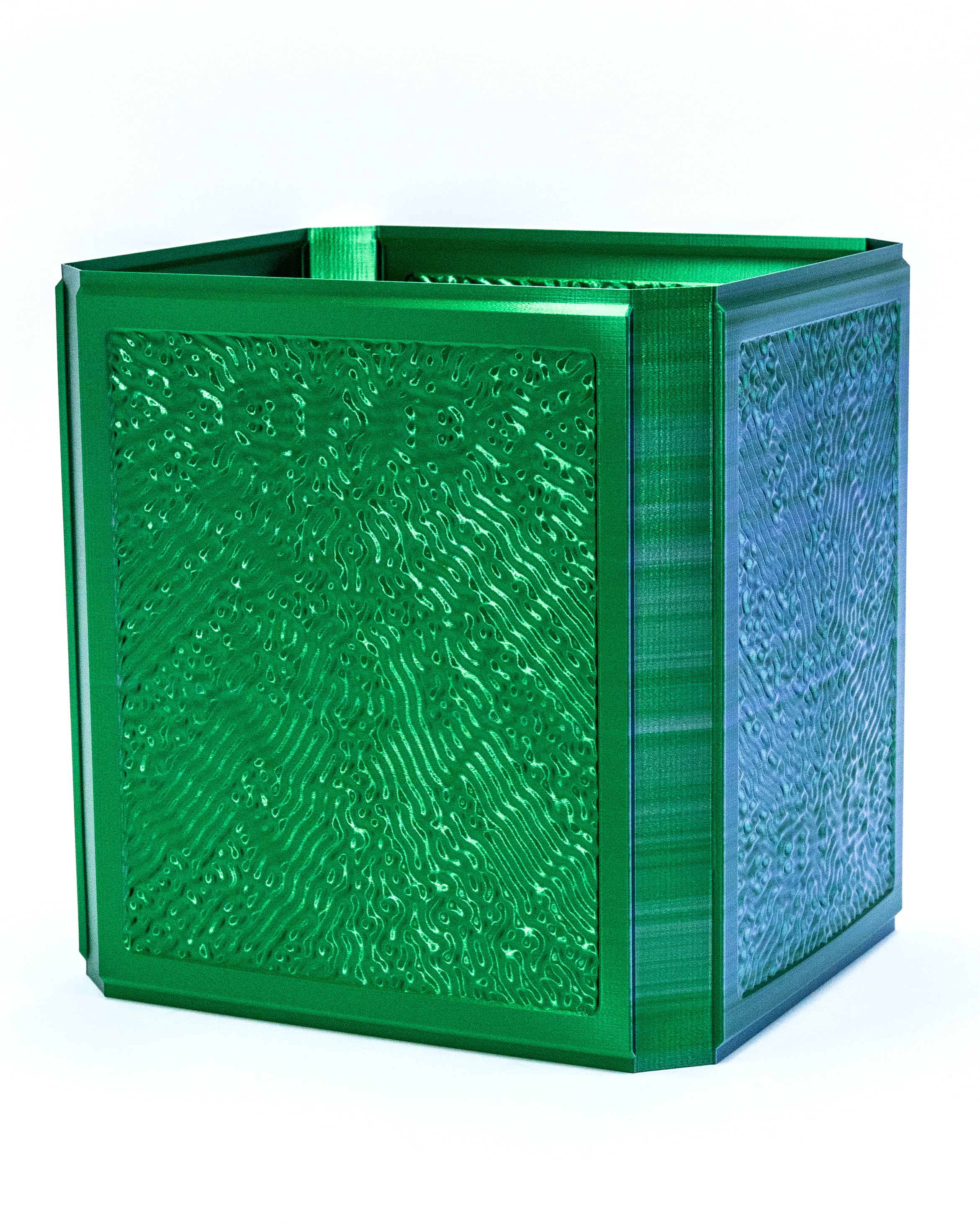 Wireframe Wastebin Skin // Reaction Diffusion 3d model
