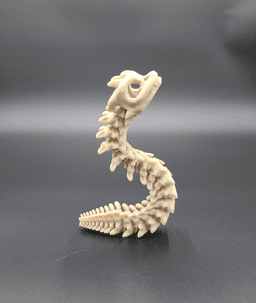 Long Bony Basilisk - Articulated Snap-Flex Fidget (Tight Joints) 3d model