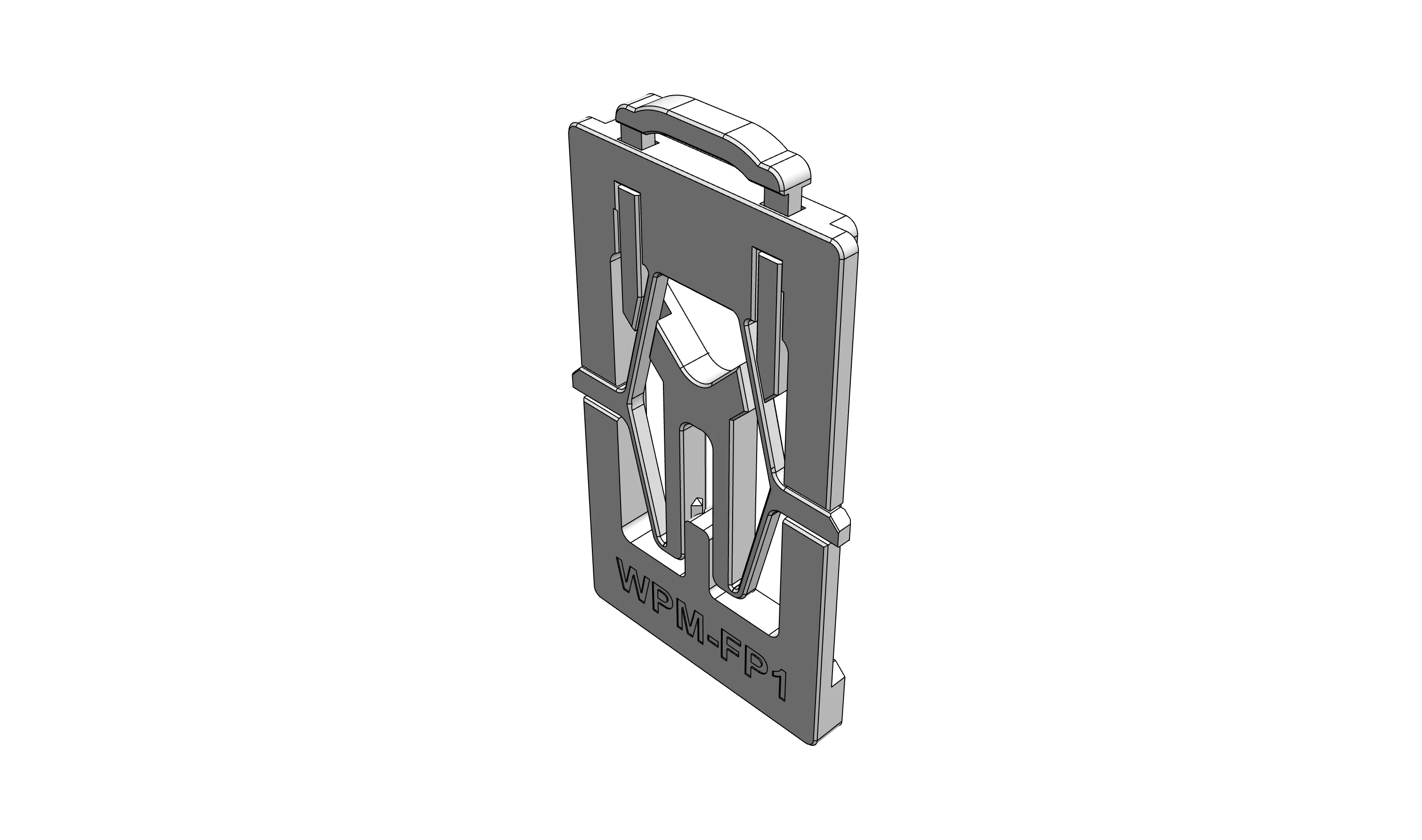 FP1 - Glue-on FlexPlate (WallPlateMate Accessory Compatible) 3d model
