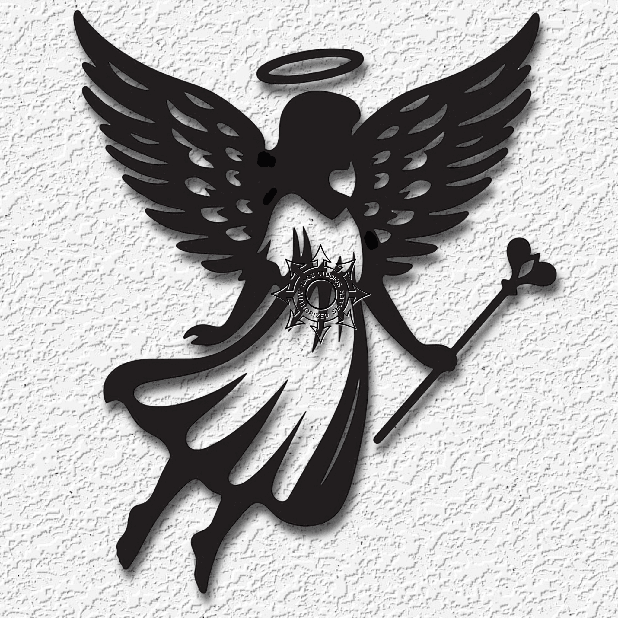 angel wall art angelic home decor 3d model