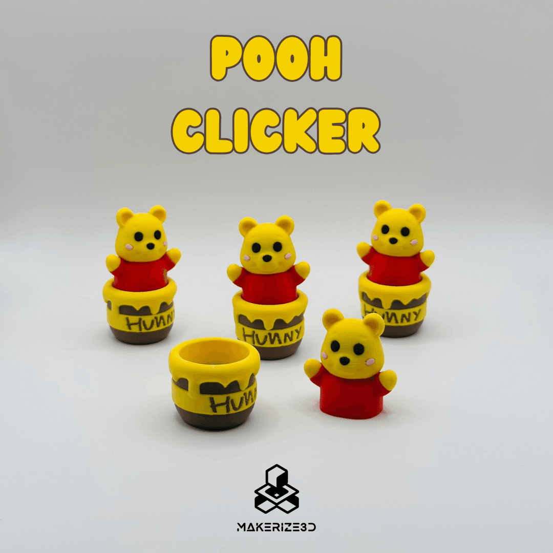 Pooh Fidget Clicker 3d model