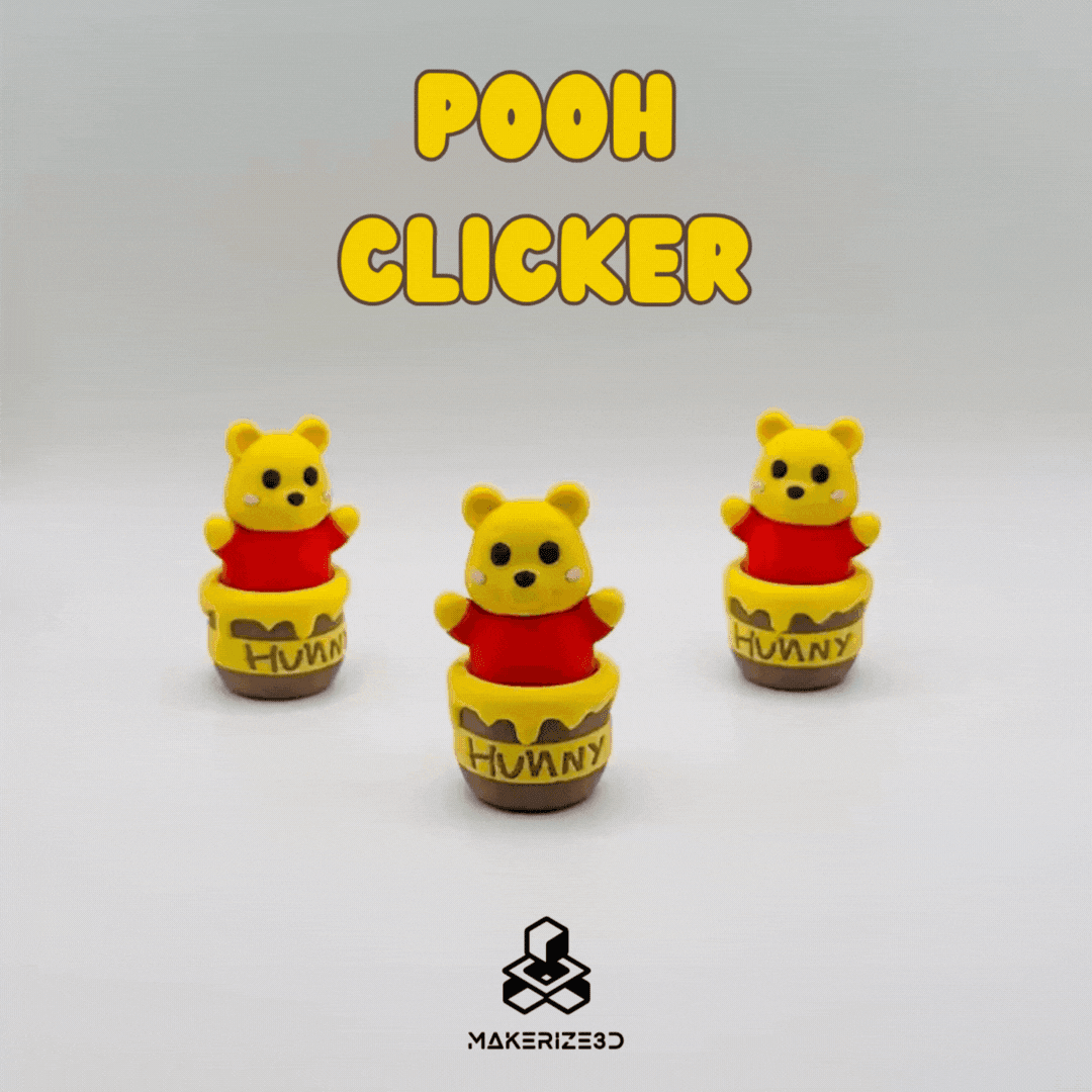 Pooh Fidget Clicker 3d model