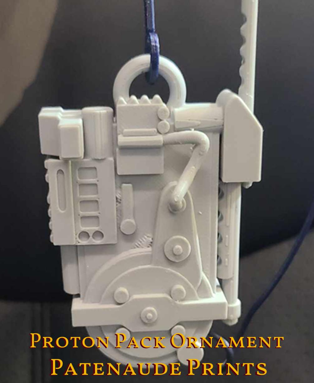 Proton Pack Christmas Tree Ornament 3d model