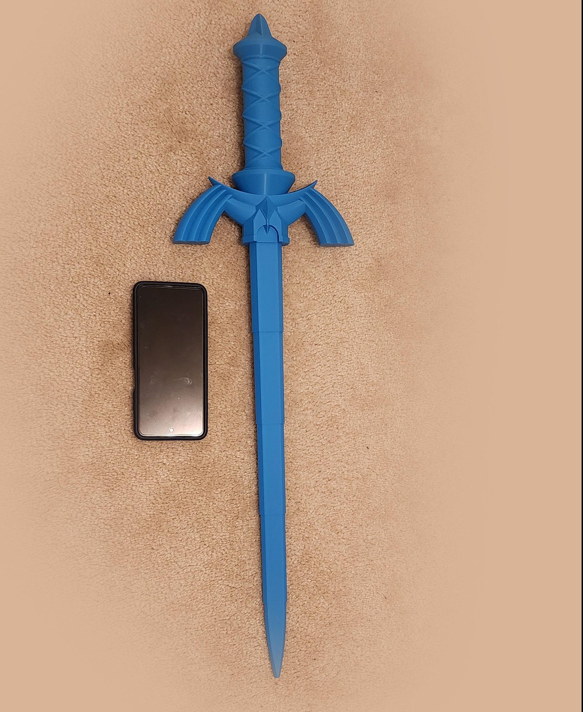 Collapsing Master Sword (Print-in-place) - came out nicely - 3d model