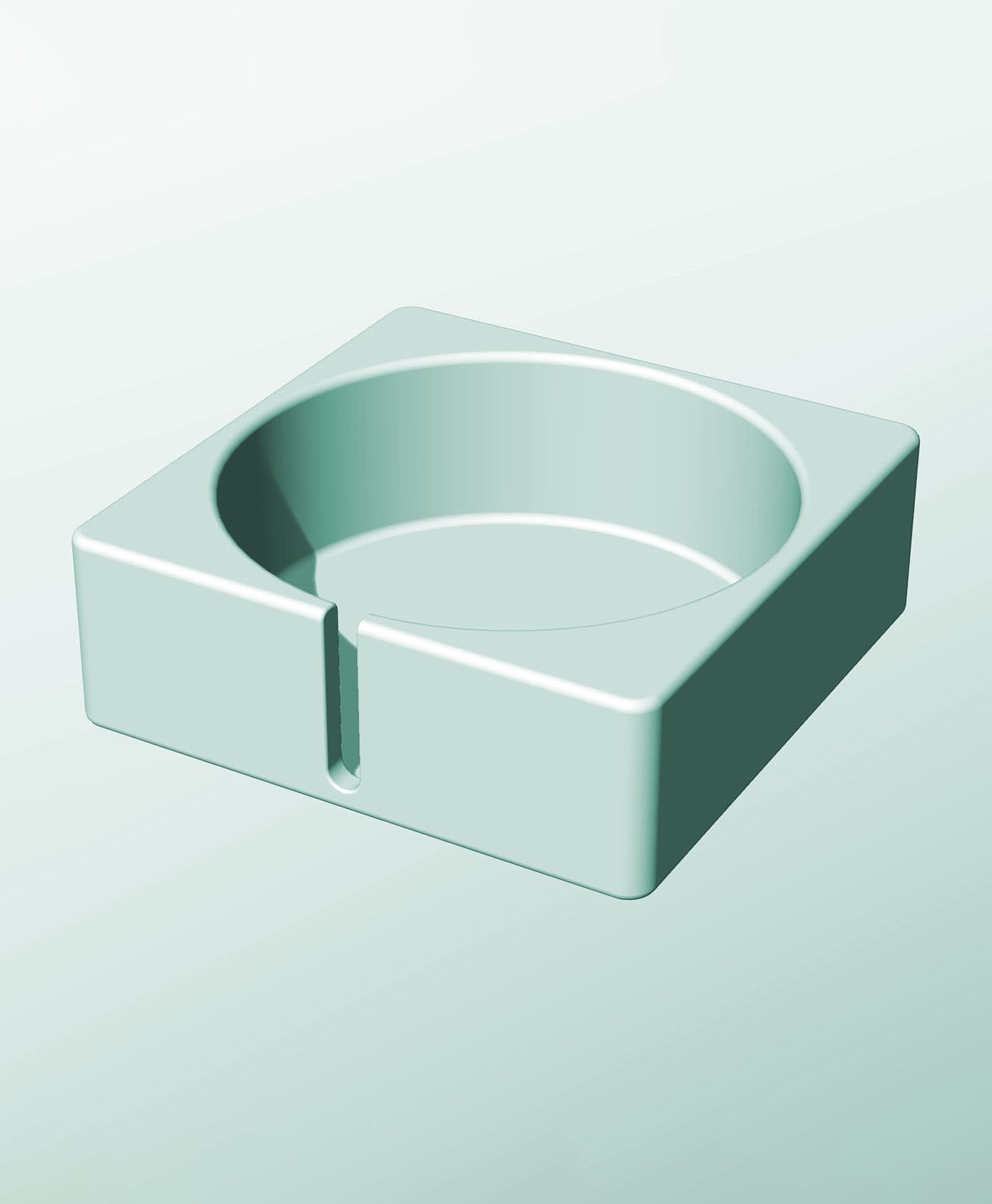 CS162-60-S Modular stacking slotted container for home decor 3d model