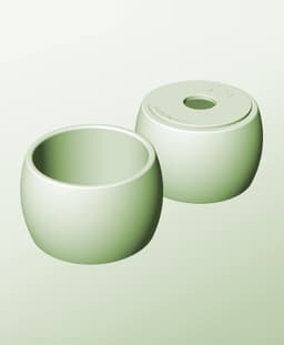 CR128-100-P Stackable pierced bin box module for creative decor 3d model