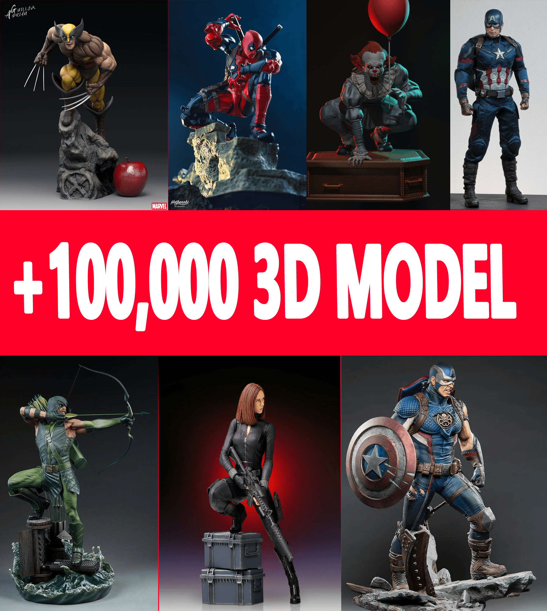 100000 MODELS 3D 3d model