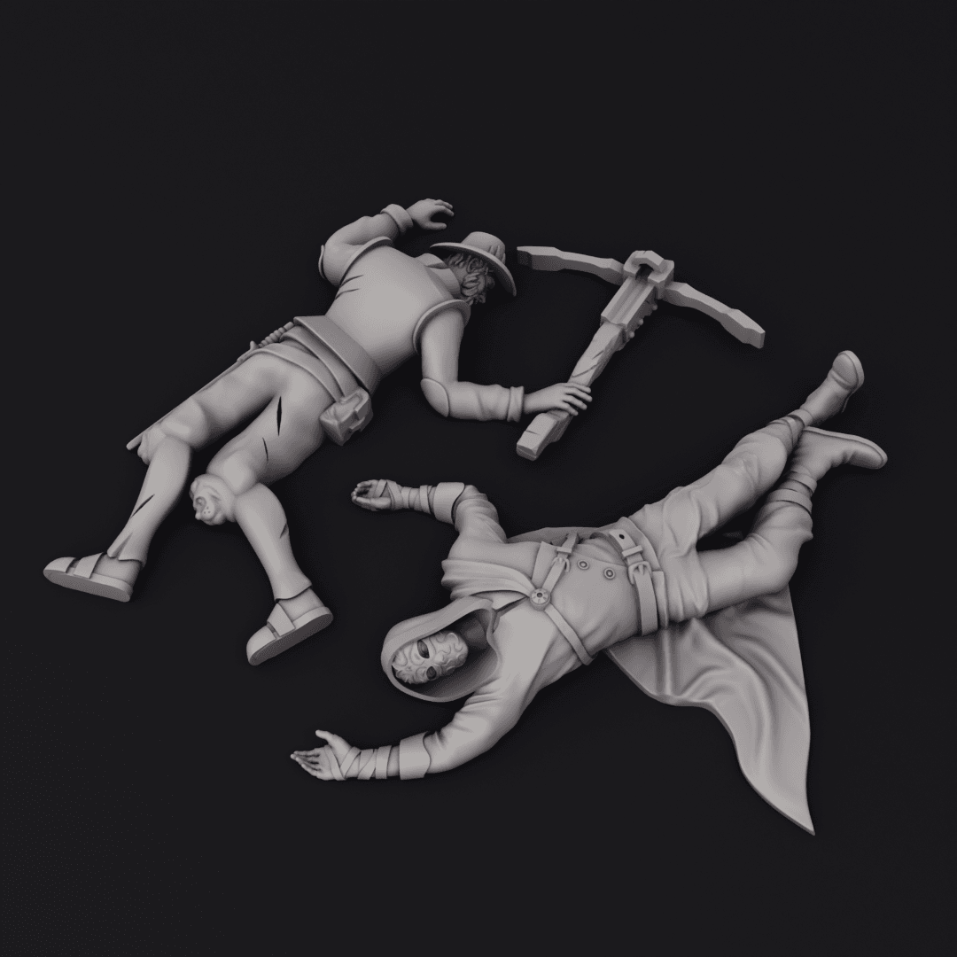 Casualties TTRPG NPC Minis 3d model