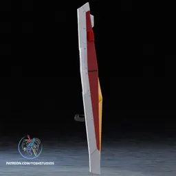 RX-78 Mecha Shield 3D Printer STL File 3d model