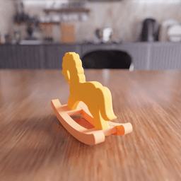 Vintage Rocking Horse Toy 3d model