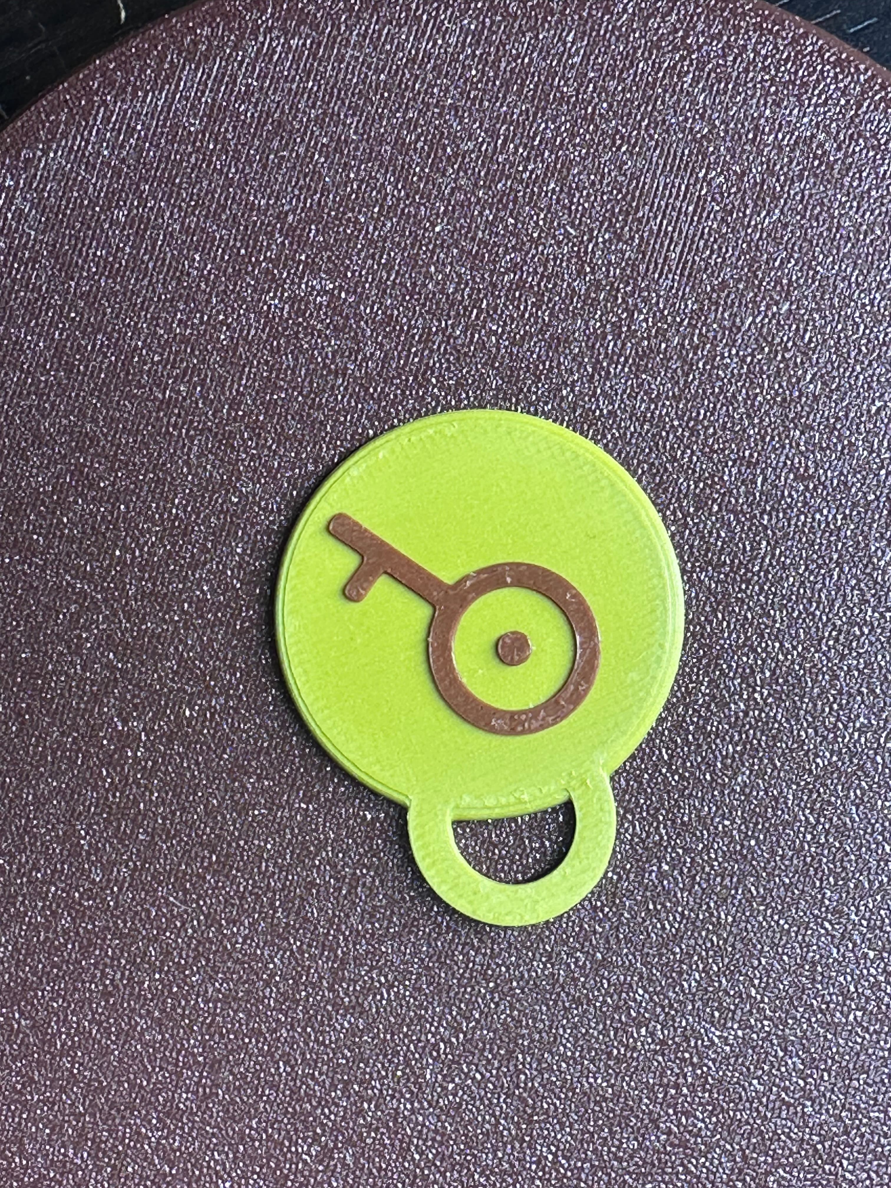 POKEMON UNOWN MMU KEYCHAIN OR BAG PULL āQā 3d model