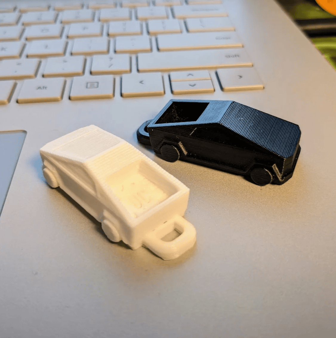 Mini Cybertruck Key Ring 3d model