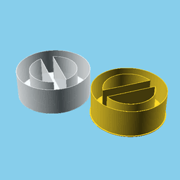 Forbidden sign, nestable box (v1) 3d model