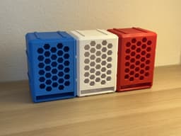 Modular Sliding Storage Box with Rails & Hooks 3d model