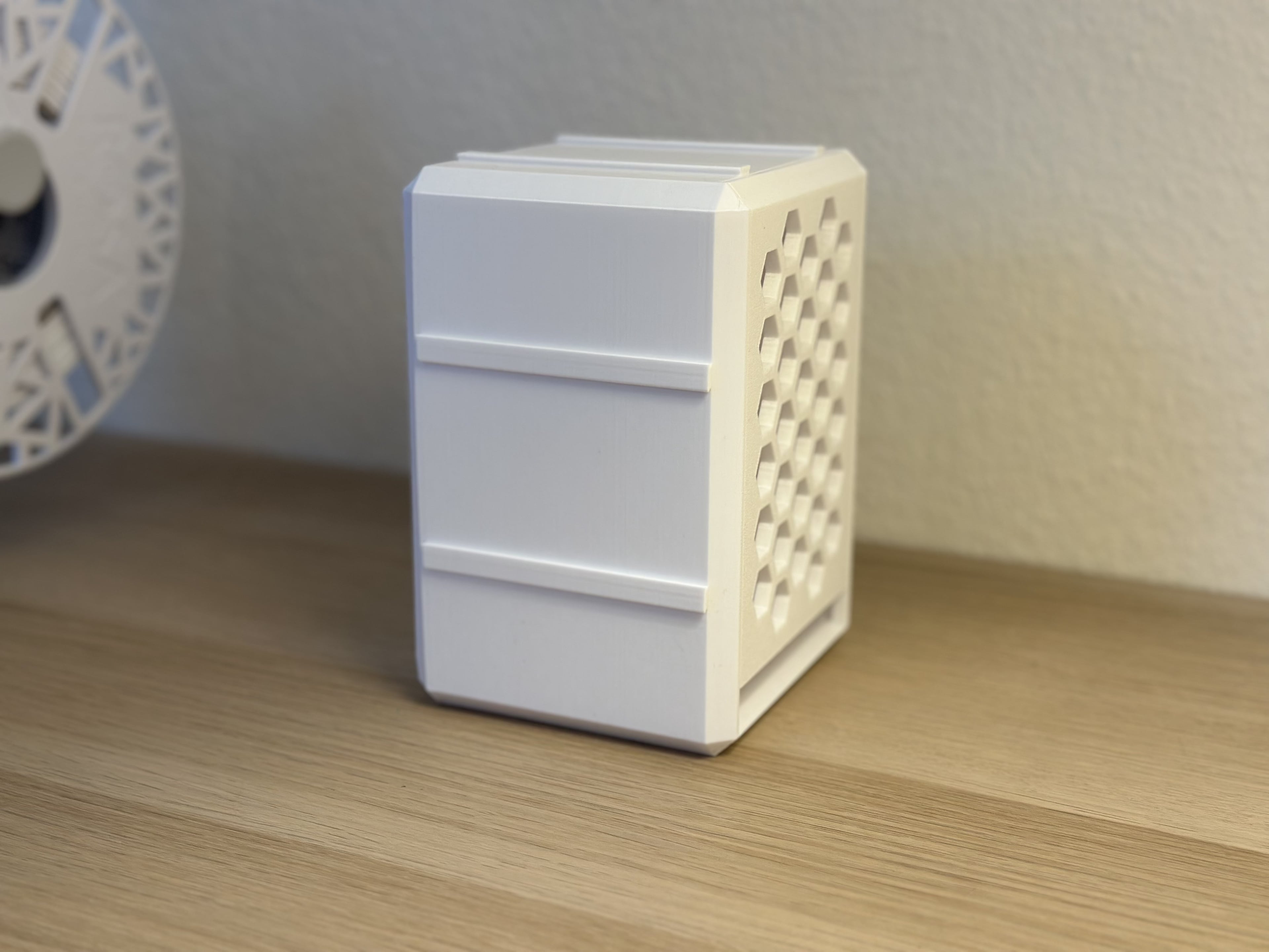 Modular Sliding Storage Box with Rails & Hooks 3d model