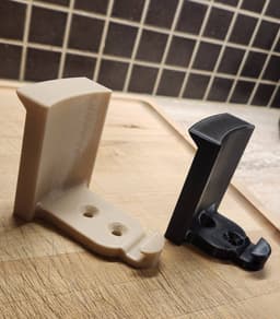 Wall-Mounted Headset Cradle – Compact, Support-Free (S + XS Size) 3d model