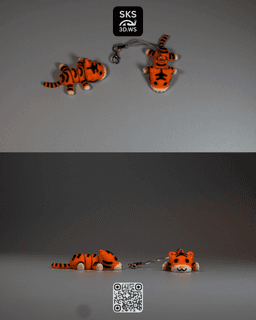 Tiger Fidget Articulation 3d model