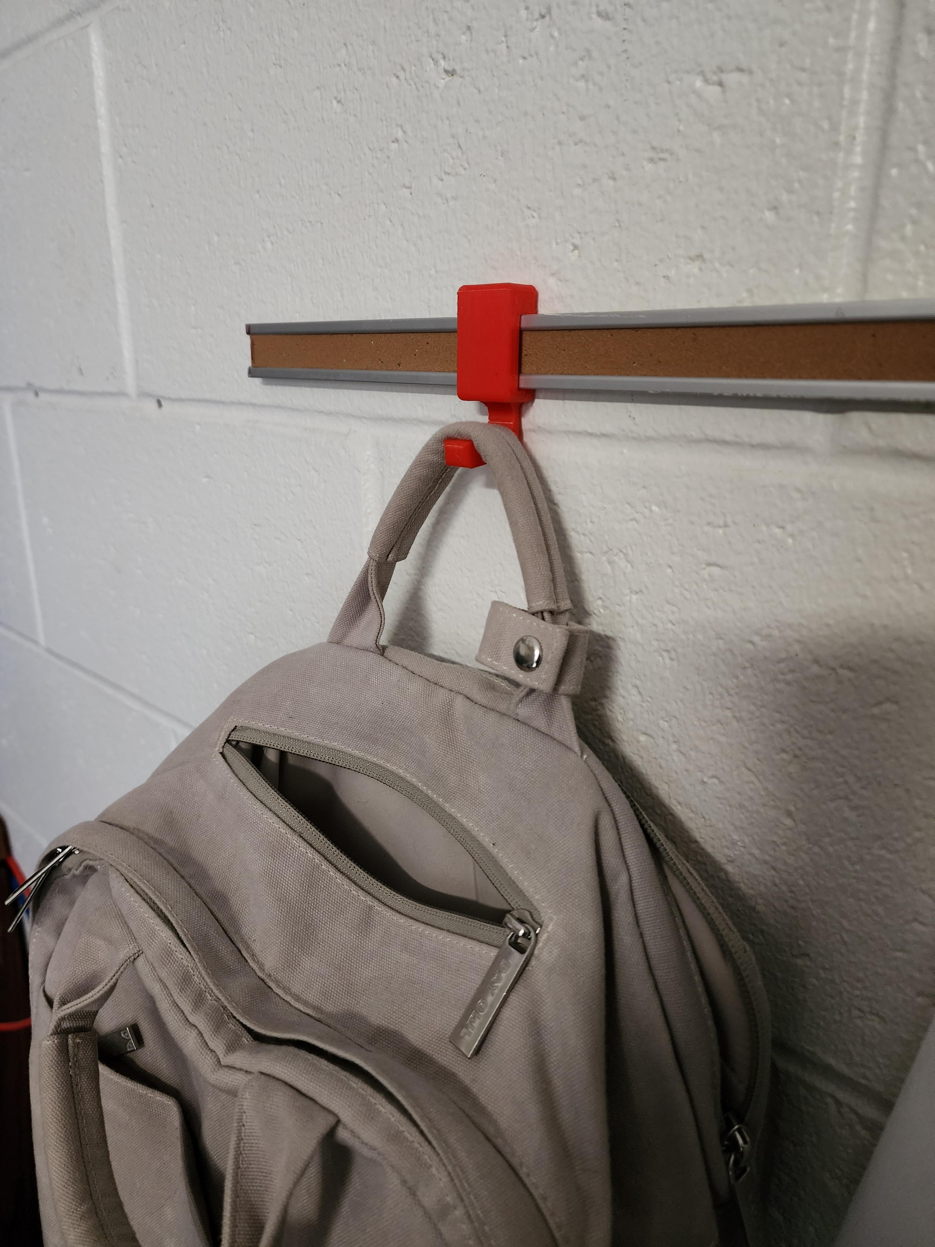 Bulletin Bar Coat/ Backpack Hanger 3d model